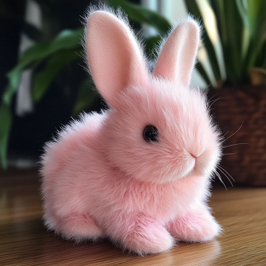 Cuddly Rabbit Stuffed Animal with Fluffy Fur - Fesara