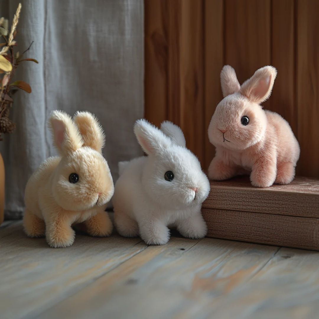 Cuddly Rabbit Stuffed Animal with Fluffy Fur
