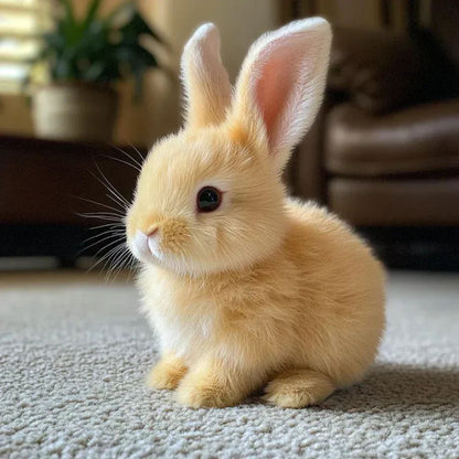 Cuddly Rabbit Stuffed Animal with Fluffy Fur