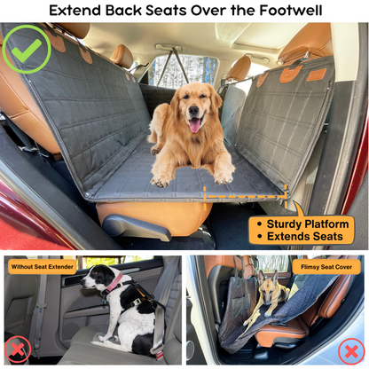 Pet Car Back Seat Extender with Door Protectors