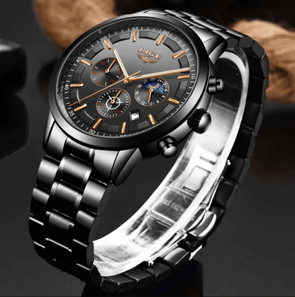 Stylish Men's Waterproof Stainless Steel Watch