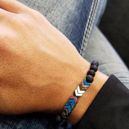 Natural Aromatherapy Lava Stone Bracelet