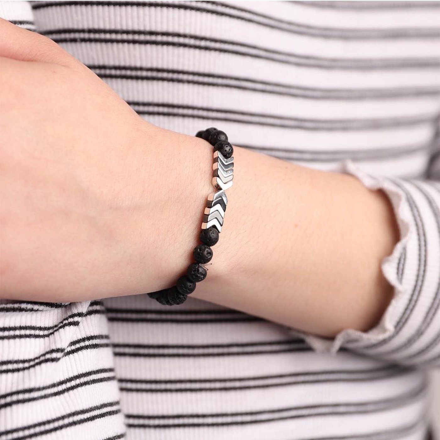 Natural Aromatherapy Lava Stone Bracelet