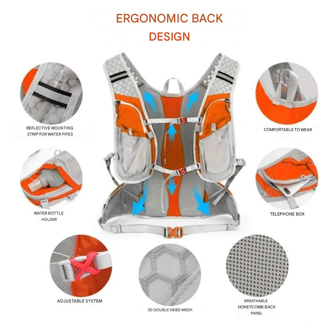 Compact Water Resistant Backpack with Hydration Bladder