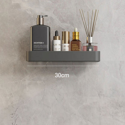 Sleek White Bathroom Shelf