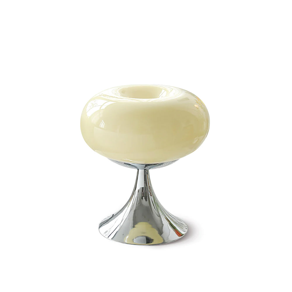 Stylish Glass and Metal Table Lamp
