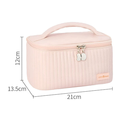 Waterproof Travel Makeup Bag with PU Leather