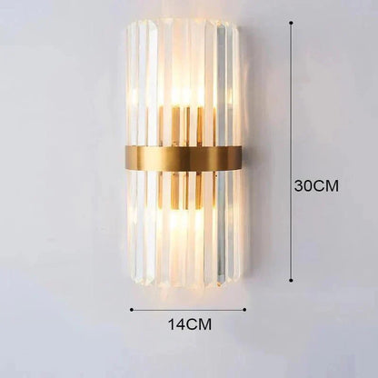 Luxurious Crystal Wall Lamp - Gold Finish
