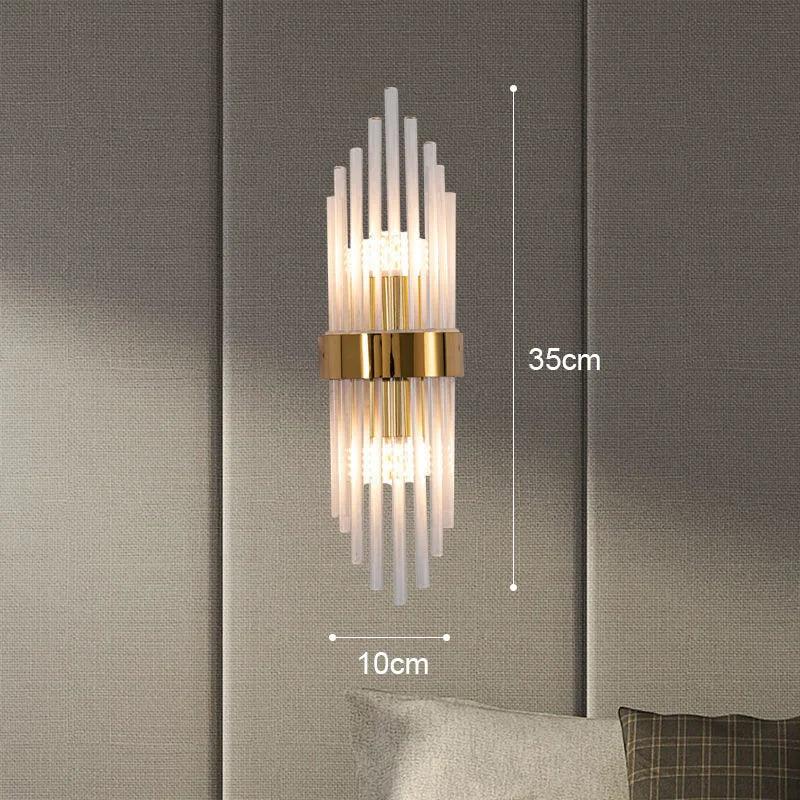 Luxurious Crystal Wall Lamp - Gold Finish
