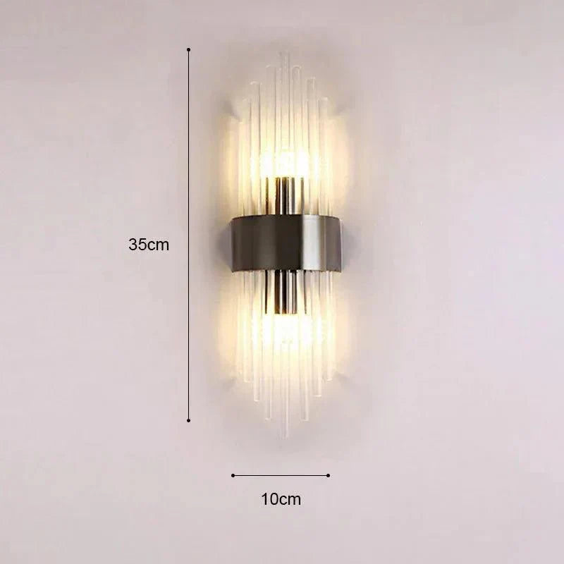 Luxurious Crystal Wall Lamp - Gold Finish