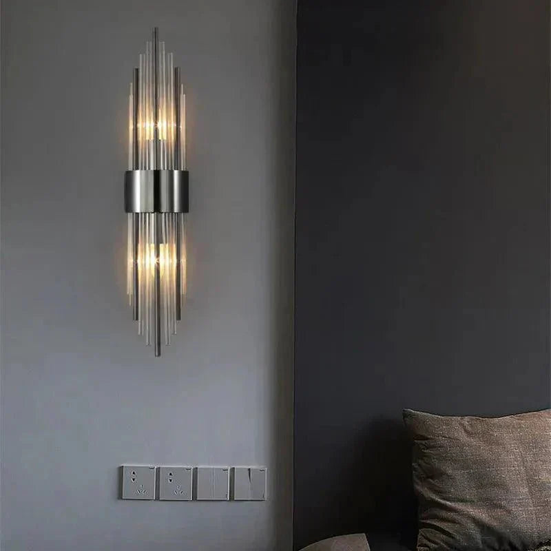 Luxurious Crystal Wall Lamp - Gold Finish
