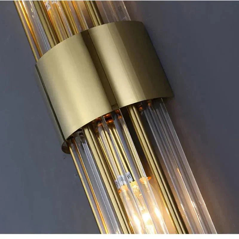 Luxurious Crystal Wall Lamp - Gold Finish