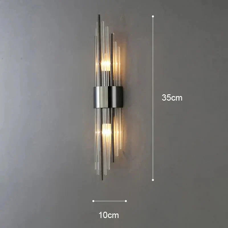 Luxurious Crystal Wall Lamp - Gold Finish