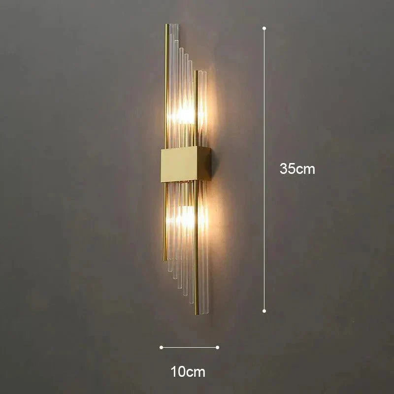 Luxurious Crystal Wall Lamp - Gold Finish