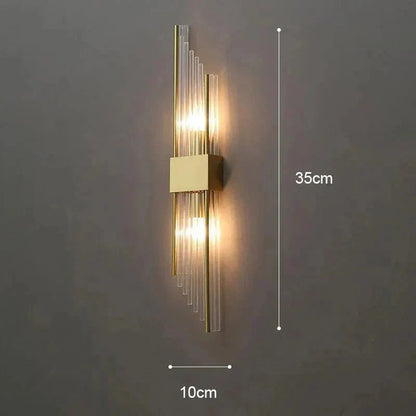 Luxurious Crystal Wall Lamp - Gold Finish