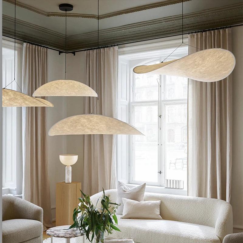 Luxurious Silk Pendant Light - Elegant Home Decor