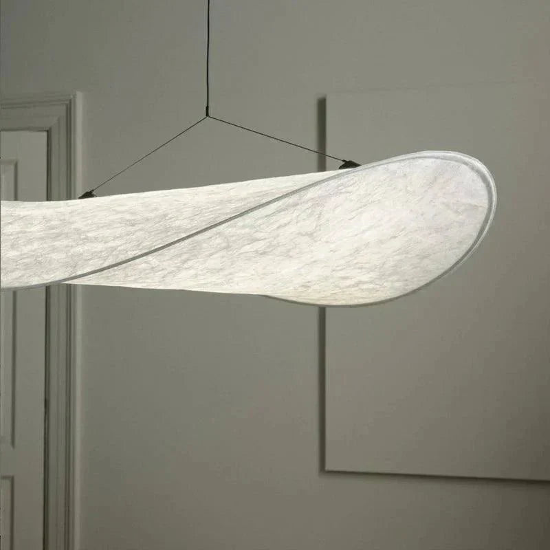 Luxurious Silk Pendant Light - Elegant Home Decor