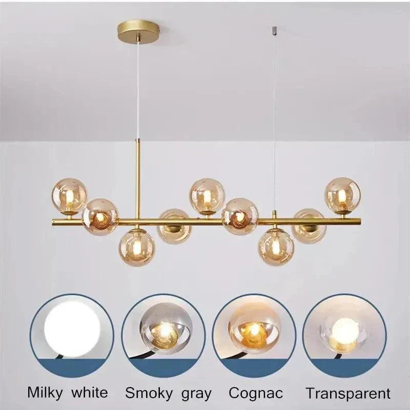 Luxury Crystal Drop Chandelier Light Fixture - Fesara