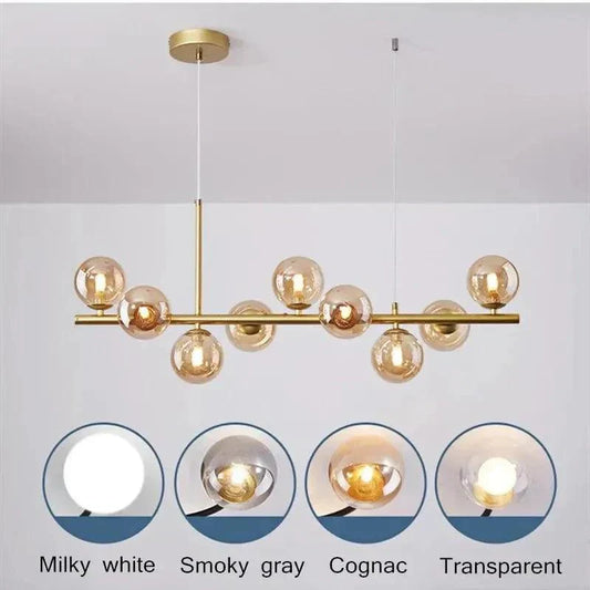 Luxury Crystal Drop Chandelier Light Fixture - Fesara