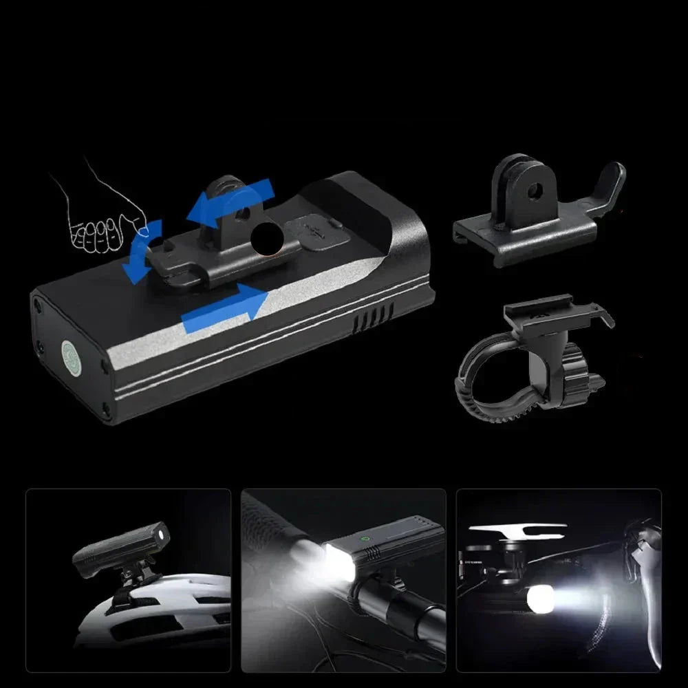 Bright 5000 Lumen Bike Light with USB Rechargeable Battery