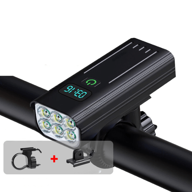 Bright 5000 Lumen Bike Light with USB Rechargeable Battery - Fesara