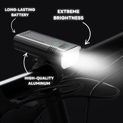 Bright 5000 Lumen Bike Light with USB Rechargeable Battery