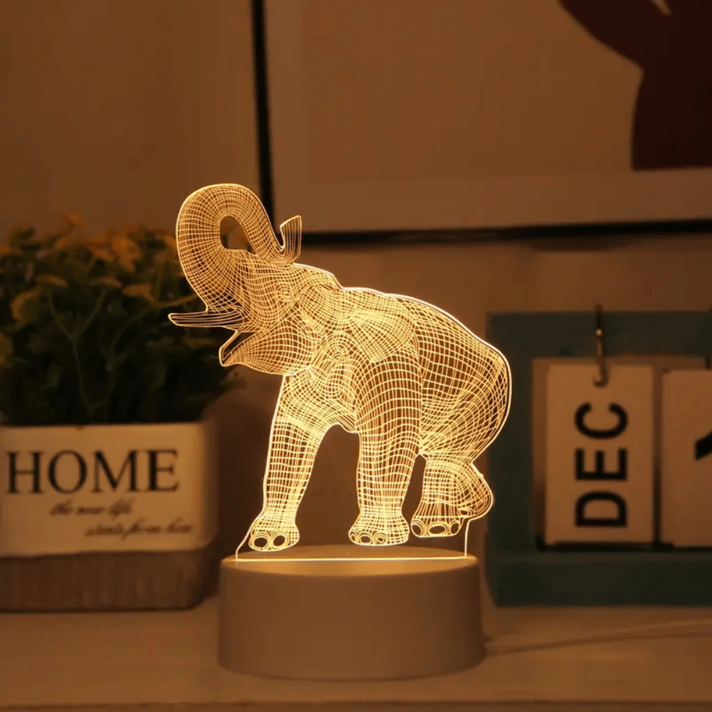 Colorful Animal 3D Desk Lamp - Fesara
