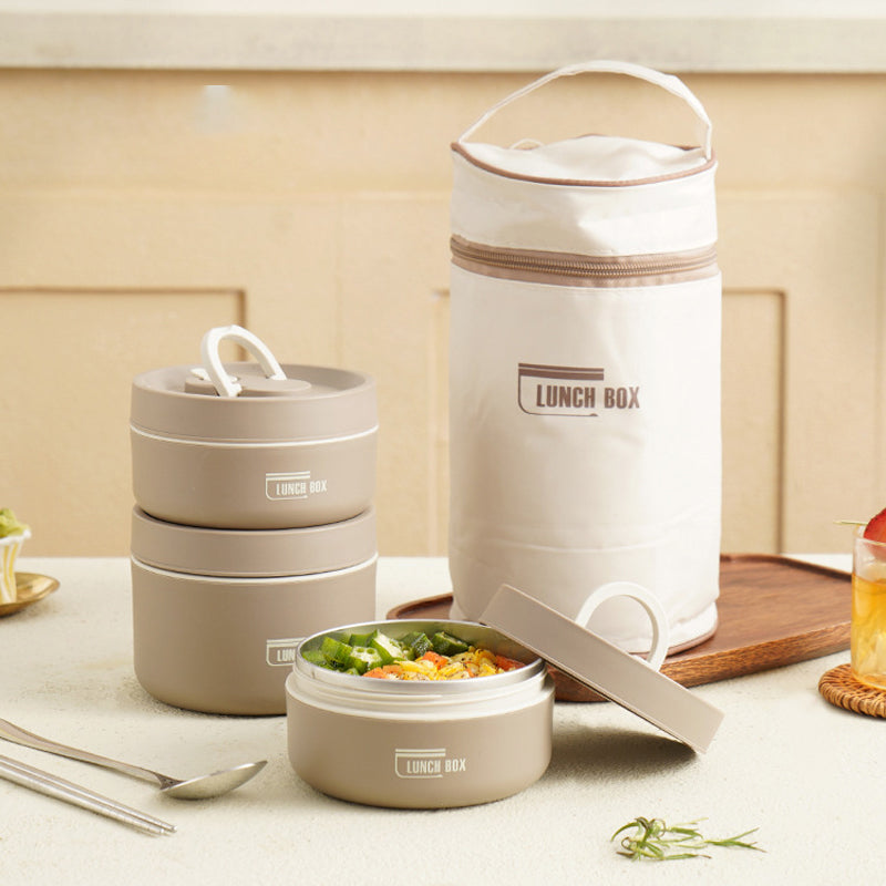 Thermal Insulated Lunch Box - 4 Layer With Free Bag