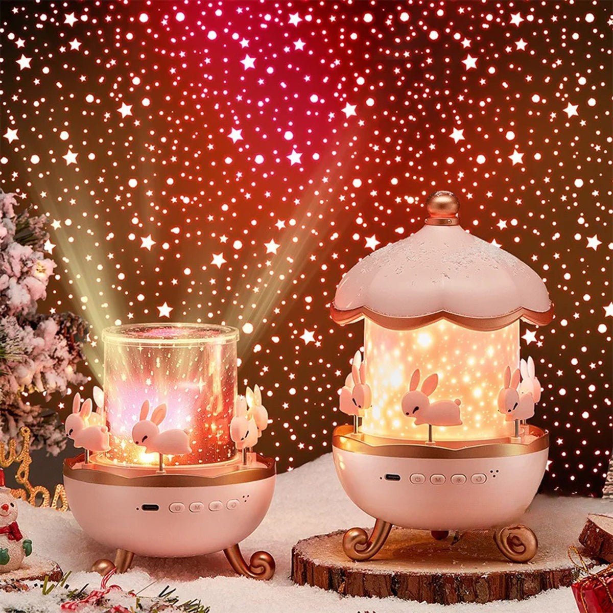 Colorful Night Light Projector with Music & Patterns
