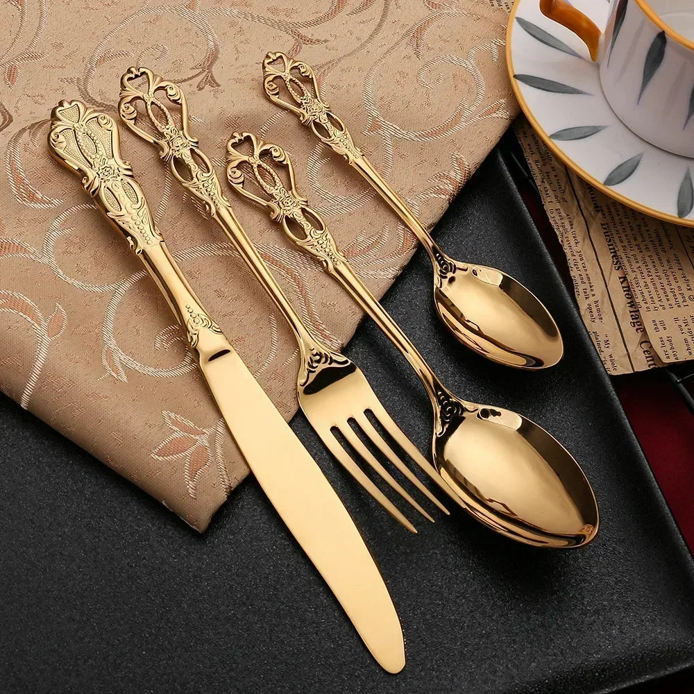 Premium 24-Piece Stainless Steel Cutlery Set