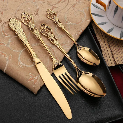 Premium 24-Piece Stainless Steel Cutlery Set