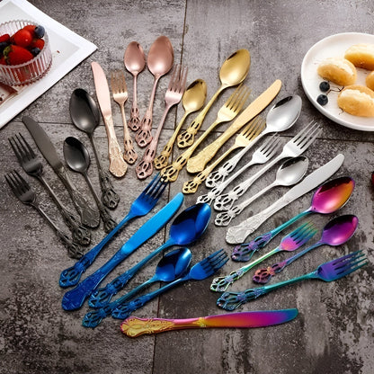 Premium 24-Piece Stainless Steel Cutlery Set
