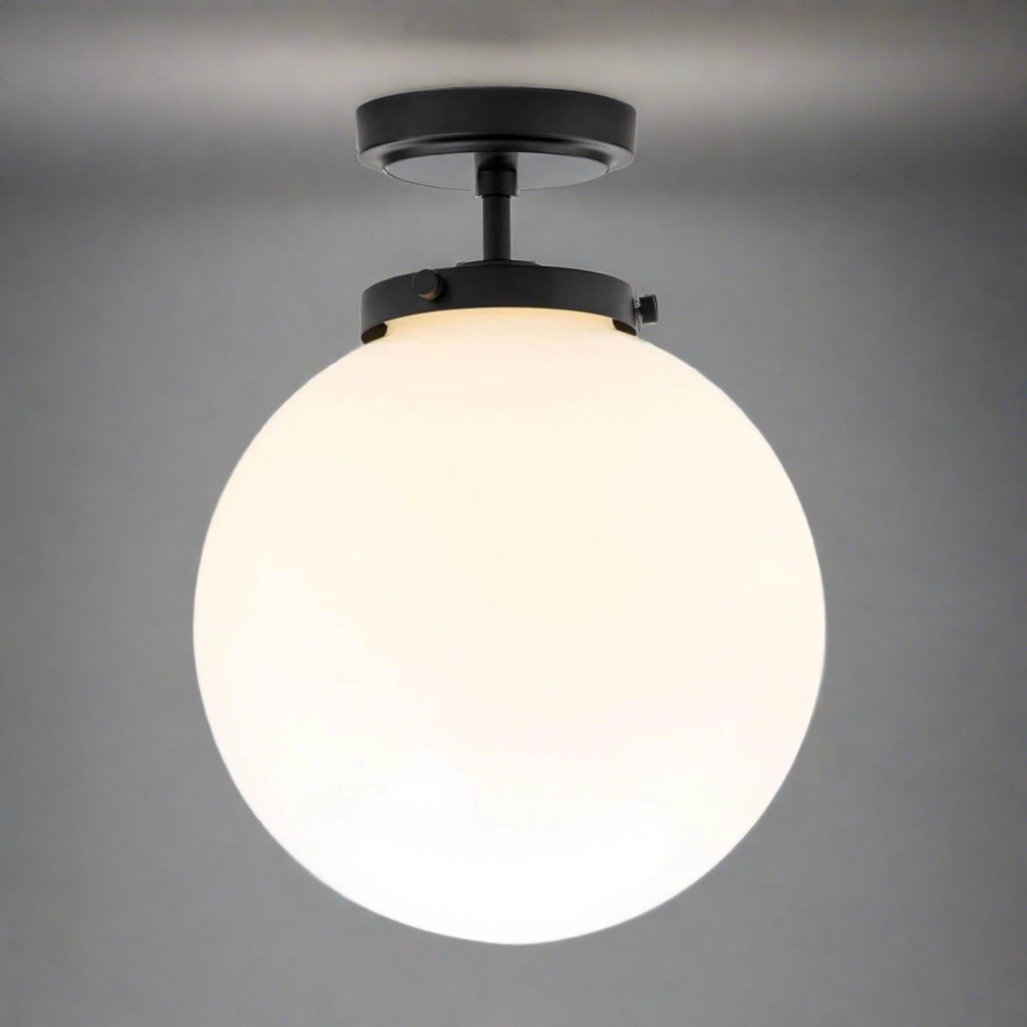 Elegant Round Glass Ceiling Lamp