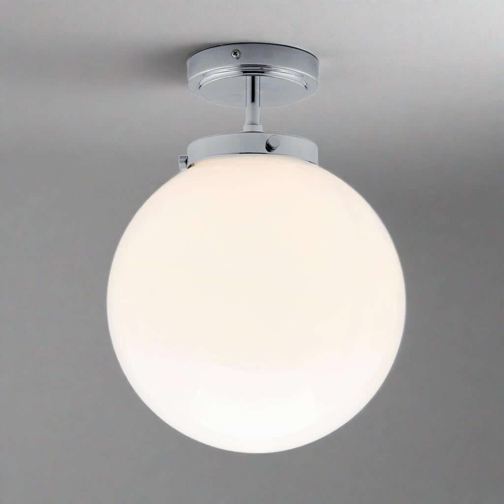Elegant Round Glass Ceiling Lamp - Fesara