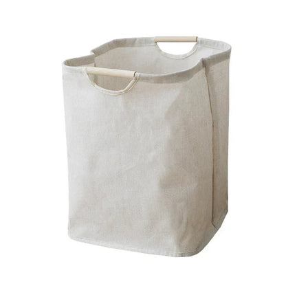 Premium Foldable Laundry Basket - Classic Cotton Storage Hamper