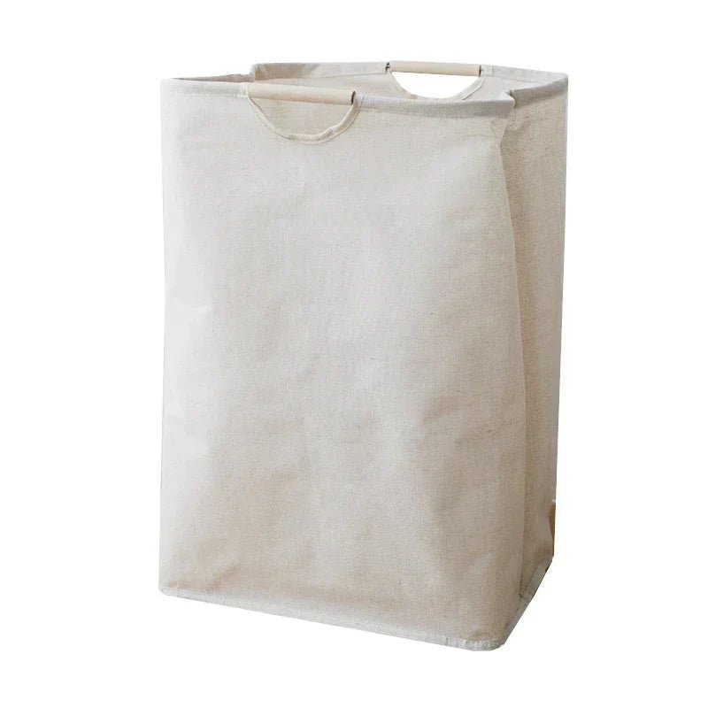 Premium Foldable Laundry Basket - Classic Cotton Storage Hamper