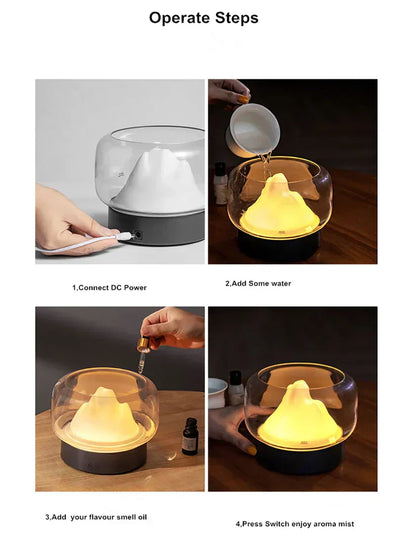 Premium Aroma Essential Oil Diffuser with LED Light