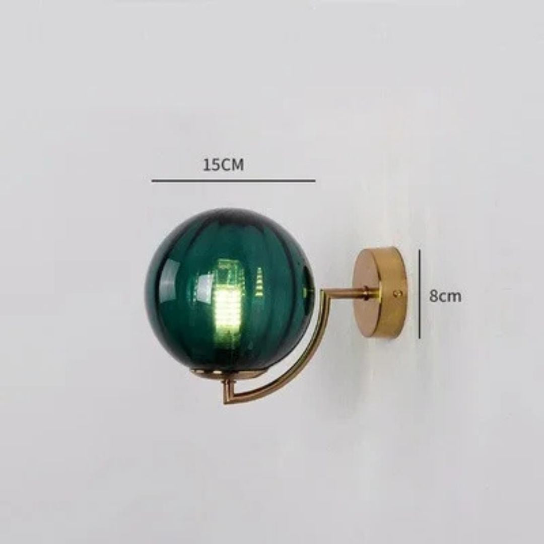 Elegant Glass Crystal Wall Light Fixture