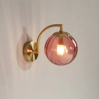 Elegant Glass Crystal Wall Light Fixture - Fesara