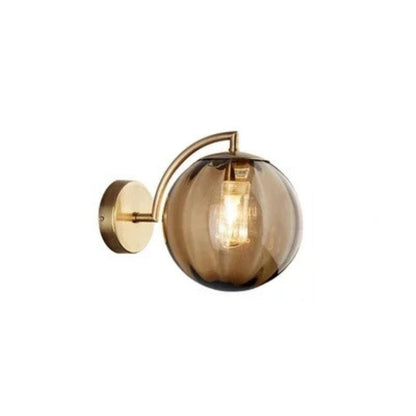 Elegant Glass Crystal Wall Light Fixture