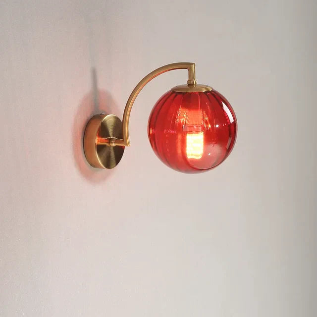 Elegant Glass Crystal Wall Light Fixture