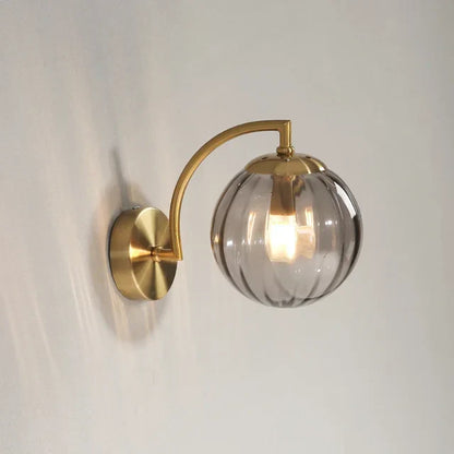 Elegant Glass Crystal Wall Light Fixture