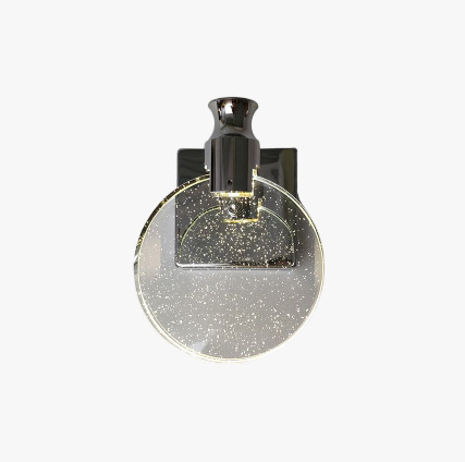 Elegant Crystal Round Wall Light