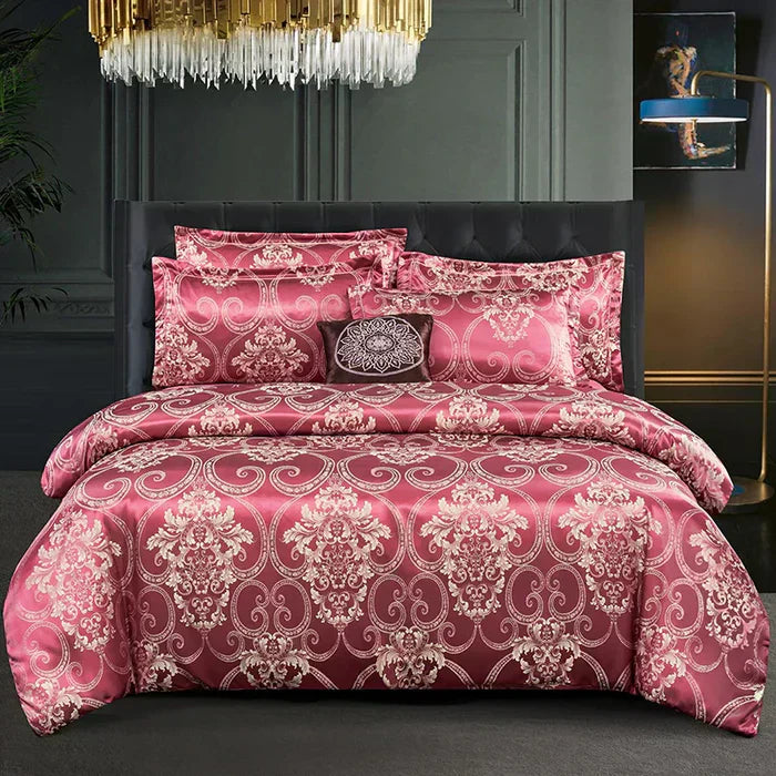 Soft Satin Bedding Duvet Cover Set
