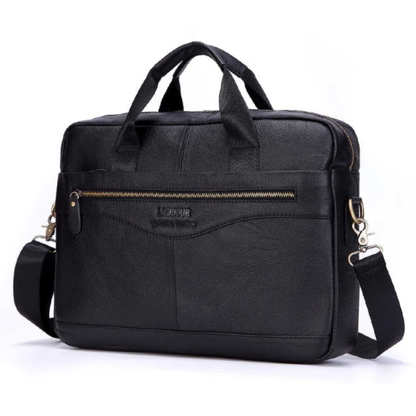 Premium Leather Laptop Messenger Bag