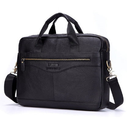 Premium Leather Laptop Messenger Bag