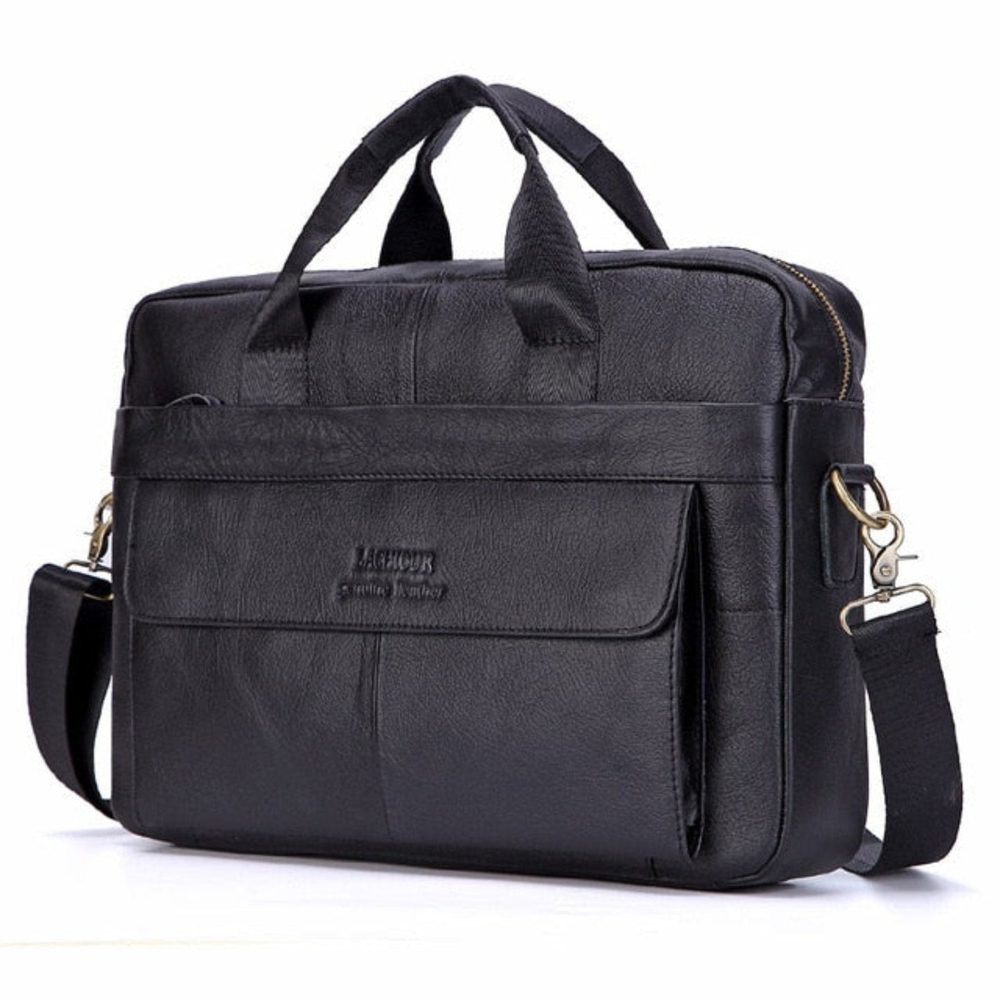 Premium Leather Laptop Messenger Bag