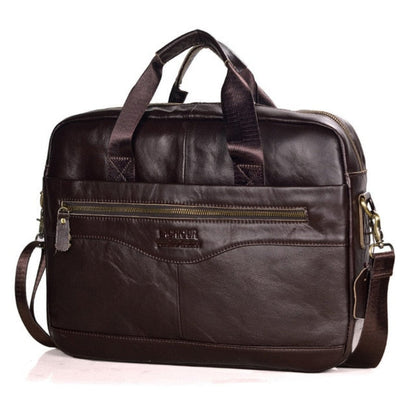 Premium Leather Laptop Messenger Bag