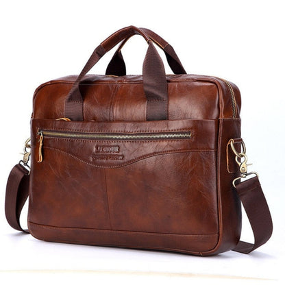 Premium Leather Laptop Messenger Bag