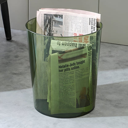 Clear Plastic Kitchen Trash Can - Fesara